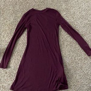 Purple long sleeve dress